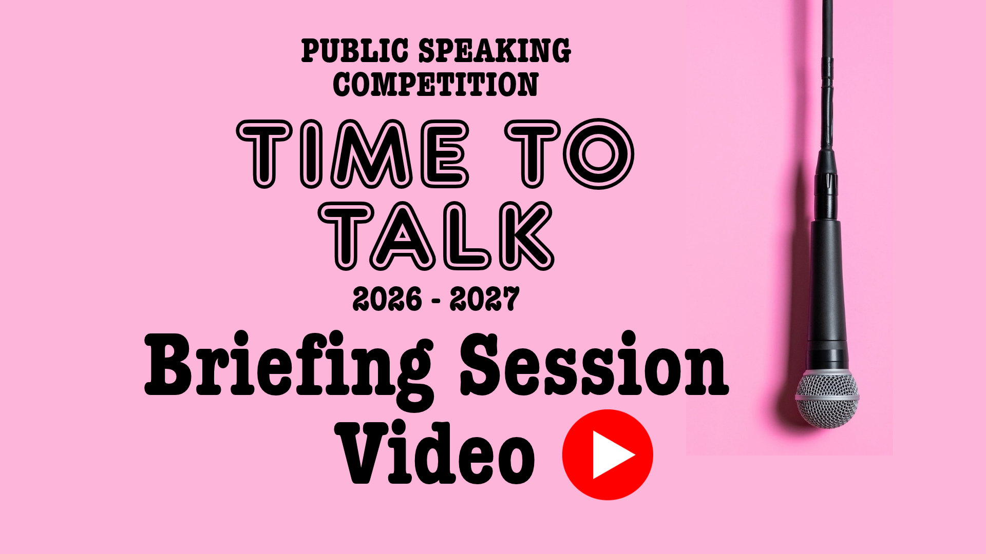 Time to Talk Briefing Session Slides